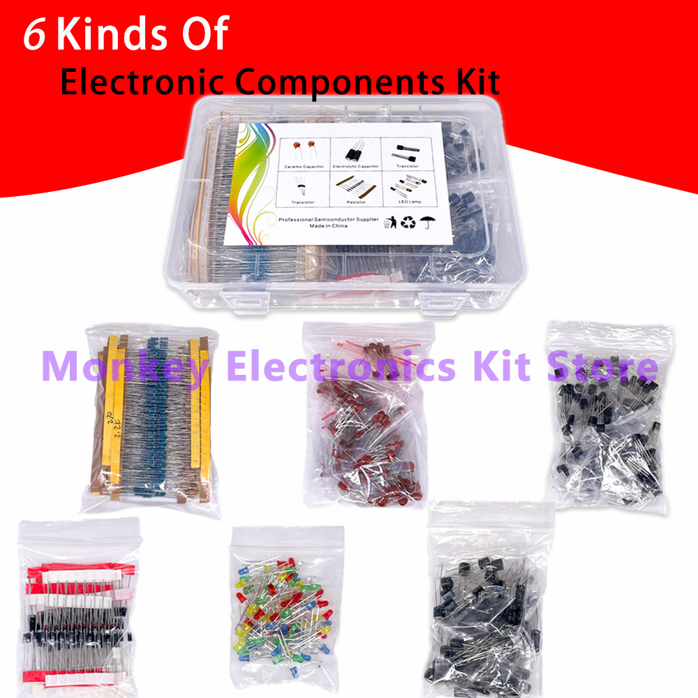 Electronics Repair Center - 6 çeşit bileşen kiti direnç elektrolysi