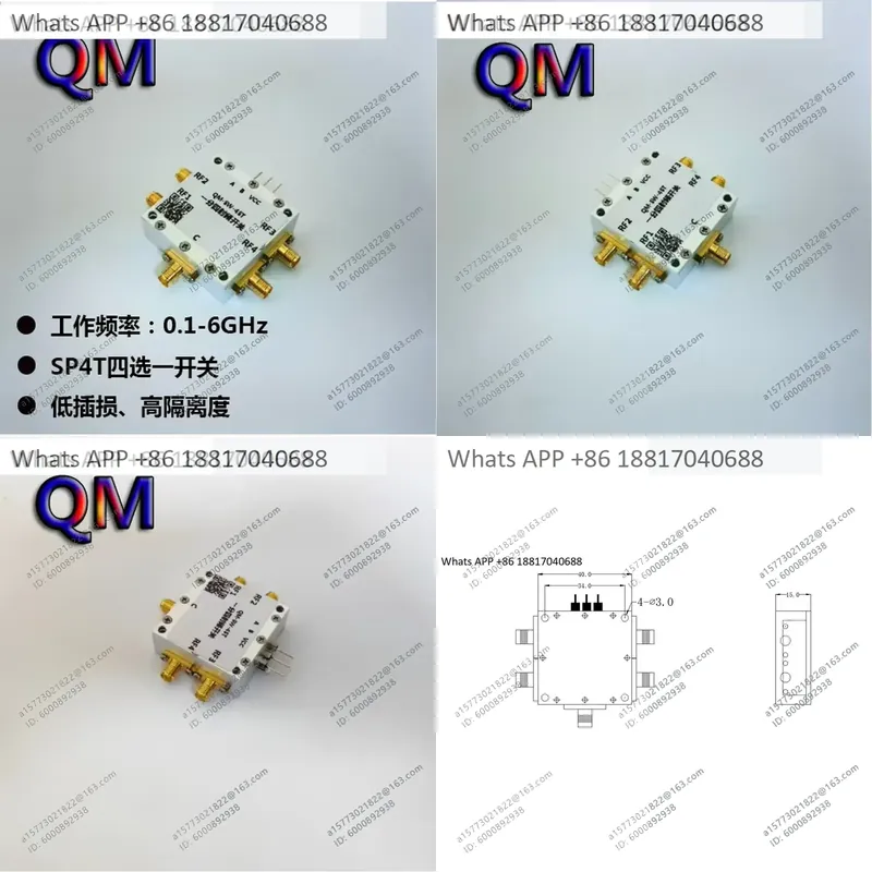 QM-SW-4ST 0.1-6 GHz SP4T Elekt - Qm Electronics & Repair Services incelemesi ve fiyatı