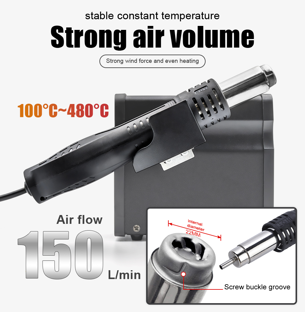 JCD sıcak hava tabancası 858D  - Hot Air Station 858 incelemesi ve fiyatı